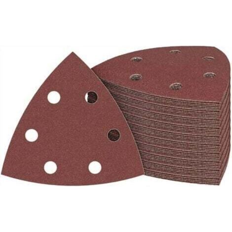100 Pièces Delta-Triangles Ponçage Papier Abrasif Pour Ponceuse 93 x 93 x 93 mm Papier Ponceuse Triangulaire 150 Grain Disques Abrasifs pour Ponceuses (1/5)