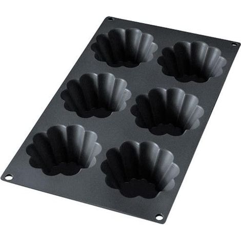 1 - Moule Silicone - Demi Sphères - 6 Cavités - Cuisson Four Et Congélation - Pour Desserts Et Glaces - Rouge - 8cm