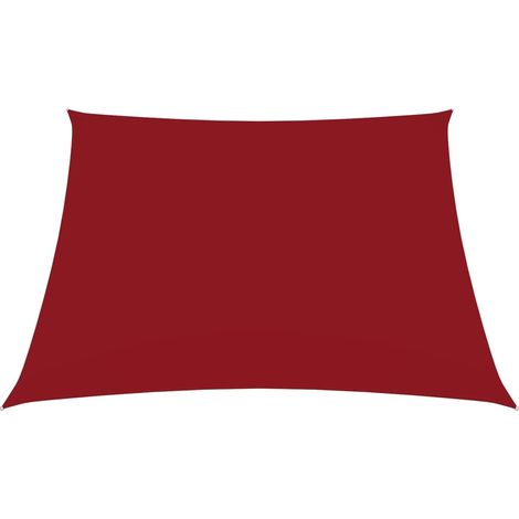 Voile d'ombrage, Protection Solaire, pour Jardin Terrasse Extérieur, Tissu Oxford carré 4,5x4,5 m Rouge OIB8780E (1/5)