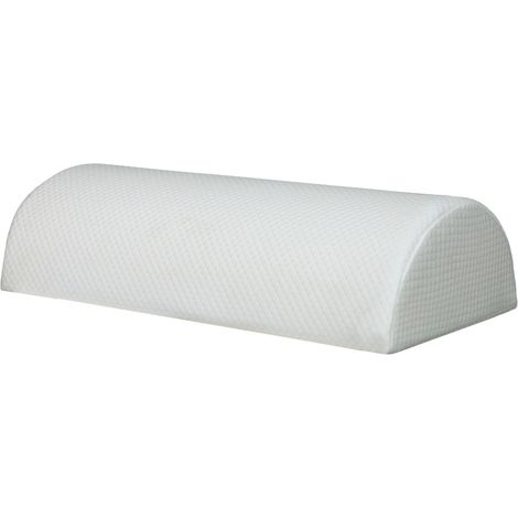 Oreiller cylindrique pour les jambes, oreiller en mousse à mémoire de forme à récupération lente, oreiller semi-circulaire pour usage domestique-AquaForge (1/2)