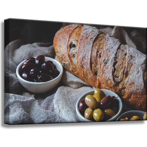 Leinwanddruck Küche Brotlaib 60x40 cm