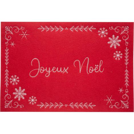Tischset Filz Stickerei gelb 45x30 - Feeric lights & christmas