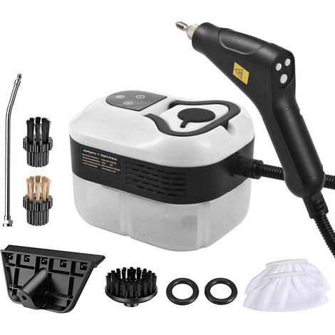 Trywise Nettoyeur vapeur portable à écran tactile, 105 °C/221 °F, réservoir d'eau de 1 200 ml/40,5 oz, adapté aux canapés, vitres et cuisines (1/4)