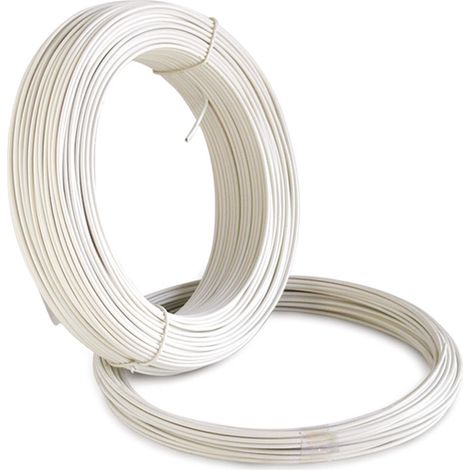 CAVETTO STENDIBIANCHERIA ZINCATO PLASTIFICATO  Ø mm. 2,7 - mt. 20 10.00 rotoli