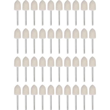 Lot de 40 pointes de polissage coniques tête de 12 mm (1/5)