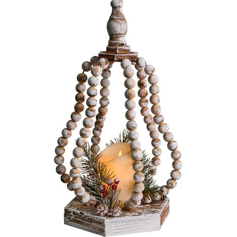 Weihnachtsdekoration LED PETRUMA 40 cm Hellbraun