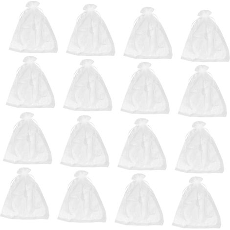 40 pièces Lot de Filet de Protection Blanc avec Cordon pour Fruits Légumes et Plantes Filet Anti-Insectes Transparent pour Pêches Raisins Tomates et Fleurs Protection Légère et (1/5)