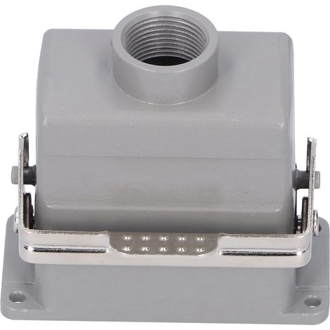 Connecteur robuste, prise d'aviation rectangulaire, bouton unique, 10 broches, fournitures industrielles (1/5)