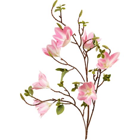 Bouquet Magnolia Artificiel 7 Têtes - Fausses Fleurs Magnolia pour Décorations Mariage et Décoration Intérieure (1/5)
