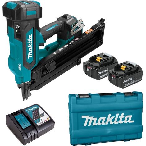 Makita DBN900ZK 18v LXT Brushless 90mm Gasless Framing Nailer + Case + 2x 6.0Ah (1/5)