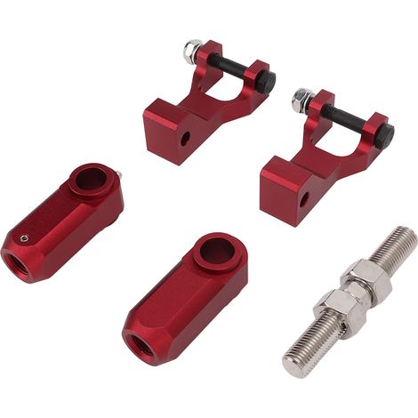 Kit D'abaissement Avant Arrière, 5 Pièces/ensemble de Remplacement en Alliage D'aluminium pour Kit D'abaissement Avant Arrière ATV pour Raptor 350 660 700(rouge) (1/5)