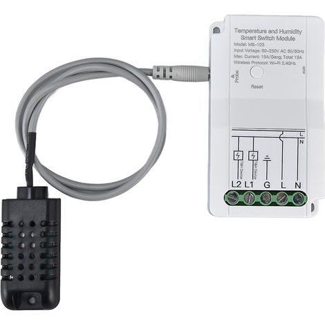 Module de commutation intelligent Wi-Fi pour la température et l'humidité, avec minuterie, application de contrôle à distance et sonde, pour serre TUYA 90-250 V. (1/5)