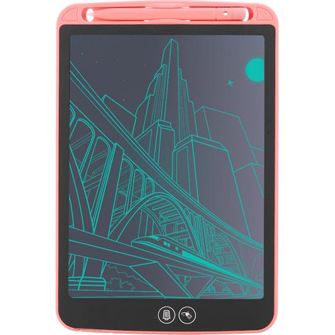 10-Zoll-LCD-Whiteboard mit abwischbarem Bildschirm für Kinder, Monochrom-Display mit Stift zum Zeichnen und Schreiben, Rosa (1/5)