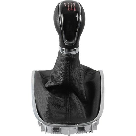 55565904 Handbuch für Buick Excelle GT/XT OPEL ASTRA 09-14 Schwarzer Leder-Schaltknauf und Schaltsack, 6-Gang-Set (1/5)