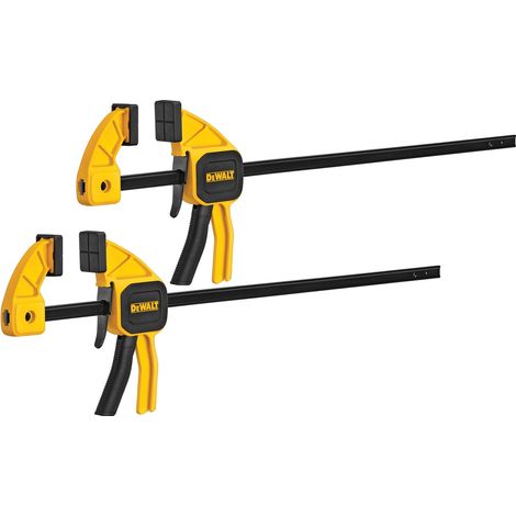 DEWALT Einhandzwinge Medium 300mm 12IN 2er Pack 45kg Spannkraft DWHT0-83158 (1/5)