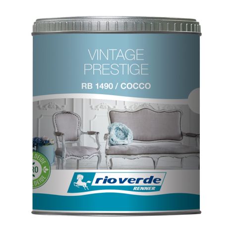 Peinture Rioverde RB1490 / noix de coco vintage extra mate rendement lavable 8 10 m /l paquet de 500 ml effets shabby ethniques