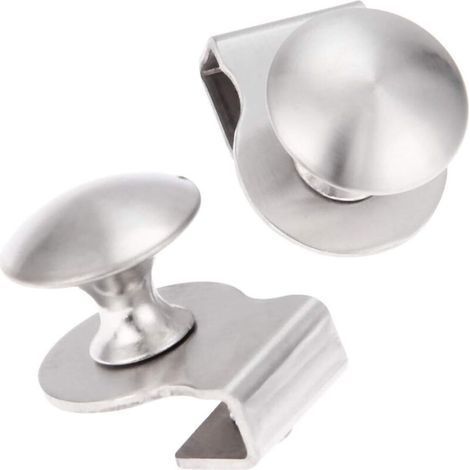 Stainless Steel Glass Door Handle/Glass Clamp 6-8mm Display Furniture Cabinet Drawer Handle (1/5)