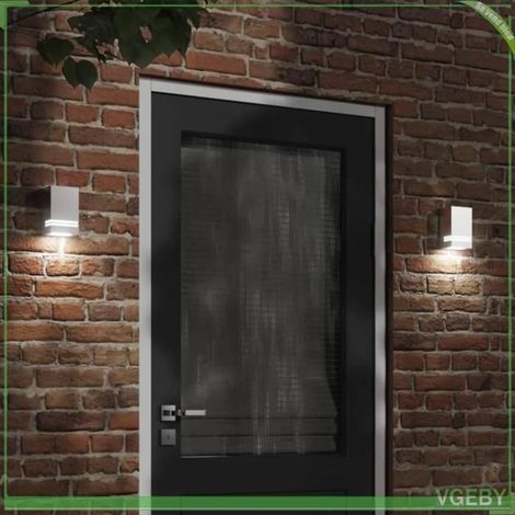 4006326 Applique murale d'extérieur argenté acier inoxydable (1/5)