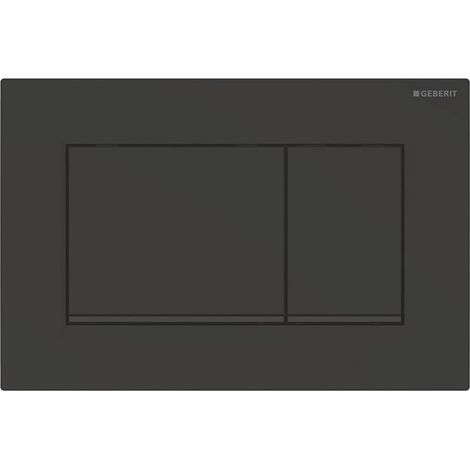 Plaque de commande double touche Geberit Sigma 30 (1,6/0,8 gallon par chasse), noir mat
