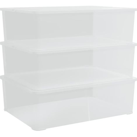 Maison Exclusive - Contenitori in Plastica 3 pz 25 L Impilabili
