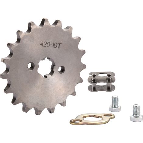 Motorrad-Ritzel 420-19T 17 mm für Offroad-Motorräder, Minibikes, Quads und Mopeds 50cc, 70cc, 90cc, 110cc und 125cc. (1/5)