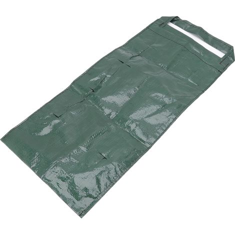 Poche de culture suspendue PE pour fraises, légumes et fleurs, sac de plantation avec 8 trous, idéal pour jardinage vertical. (1/5)