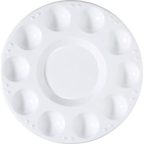 Palette - Ronde - 10 godets - Tous types de peinture - Plastique - Royal & Langnickel