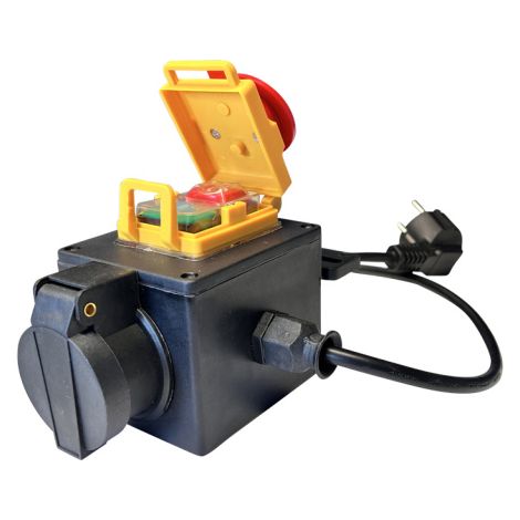 KJD22 Industrieller Elektromagnetischer Drucktastenschalter 250V 15A Schalter mit Gehäuse Sicherheitsschalter (1/3)