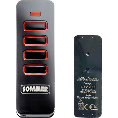 Funkfernbedienung 4 Kanäle 868 MHz SOMMER PEARL BLACK Y4018V000