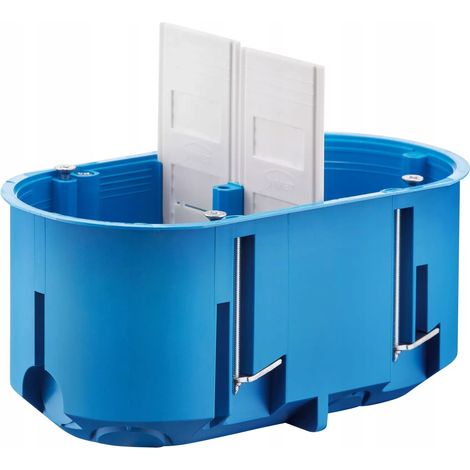 Anschlussdose für Hohlwände 2x60mm, tiefe Mehrfachbox