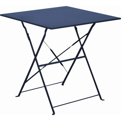 PROLOISIRS Gueridon Cuba 70X70 - Bleu (1/2)