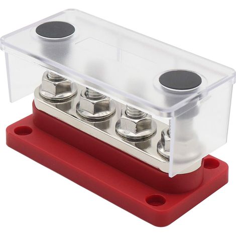 SJLERST Coffret de distribution 300 A, 4 x 3/8, 48 V CC, avec couvercle transparent (1/5)