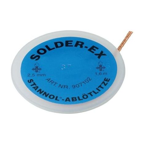 Stannol Malla para desoldar cobre 1,6 metros 2,5 mm