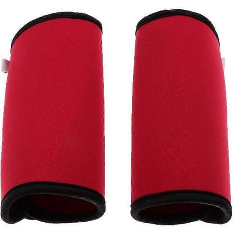 Lot de 2 attelles pour chien (avant et arrière) avec genouillères et sangles, noires, taille S-Red L (1/5)