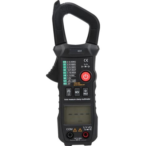 Pince ampèremétrique ET8201 600A 600V AC/DC, multimètre intelligent à identification automatique, haute précision (1/5)