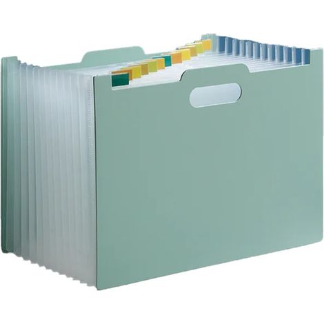 Organiseur de fichiers extensible, classeur de rangement pour papiers, classeur de rangement pour documents, multicolore (1/2)