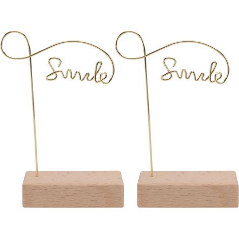 Organisateur de Bijoux Support pour Boucles D'oreilles et Bracelets en Bois et Acier Inoxydable 2pcs Porte-collier Élégant pour Rangement Femme (1/5)