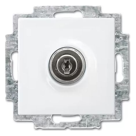Busch-Jaeger 20 EUKBSL-914 SCHUKO® Steckdosen-Einsatz mit Klappdeckel und Schloss (1/2)