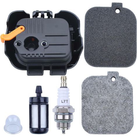 pour Stihl BG85 BR45 SH55 SH85 BG45 Souffleur de feuilles Boîtier de filtre à air et kit de mise au pointage ensemble complet de bo (1/5)