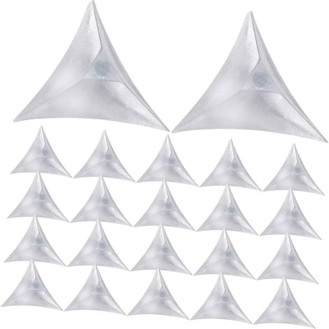 250 protège-coins pour meubles - transparent - PVC - triangulaire (1/5)