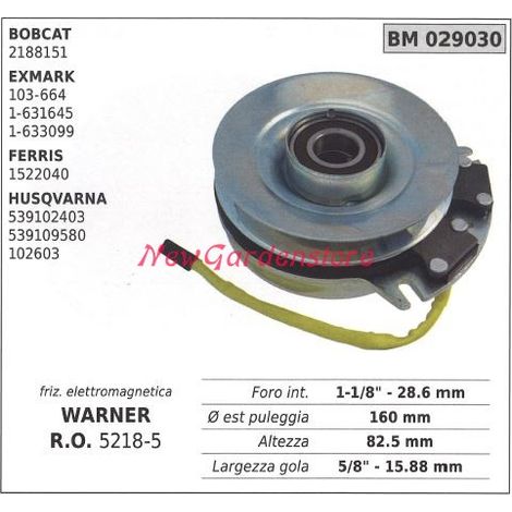 Frizione elettromagnetica warner rasaerba tosaerba bobcat 029030