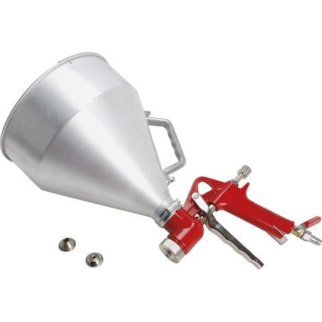Pulvérisateurs de peinture, Pistolets à calfeutrer - Pistolet à crépir pneumatique, projeteuse à mortier pneumatique - Projeteuse pneumatique pour façade - Capacité : 6L (1/5)
