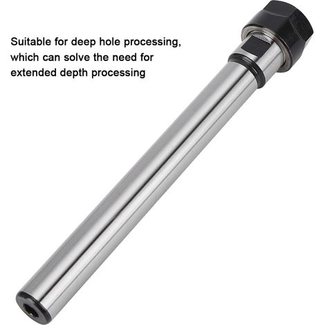 Porte-pince à serrage alliage acier chrome-molybdène tige droite prolongateur ER11A-100L (C12) (1/5)