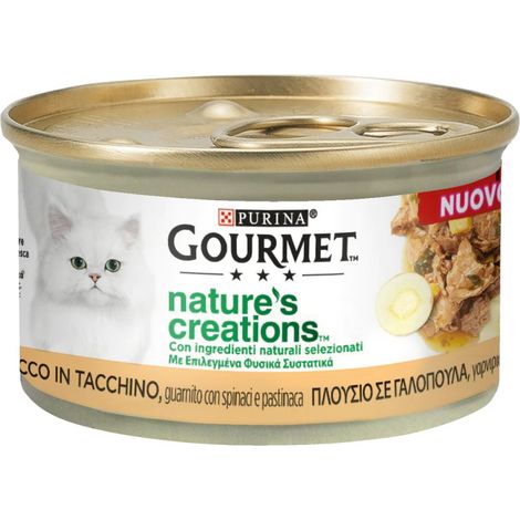 Gourmet Nature's Creations 85gr Tacchino con Spinaci e Pastinaca
