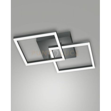 BARD APPLIQUE ANTRACITE 2 LUCI A LED 3000K - 39W - 3880 lm DIMMERABILE C/ACCESS.