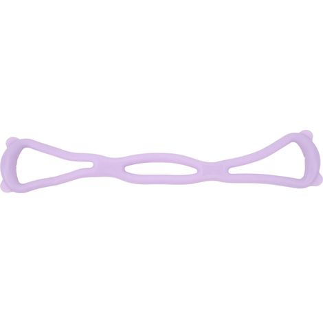 Bande de Résistance Fitness en Forme de 8 - Élastique Doux pour Bras et Épaules - Équipement d'Exercice pour Sculpter le Corps - Violet (1/5)