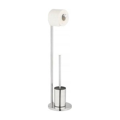 Wenko Conjunto de baño moderno metálico acero inoxidable