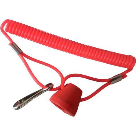 Interrupteur d'arrêt d'urgence du moteur hors-bord à tirette interrupteur d'arrêt d'urgence du moteur hors-bord interrupteur à tirette rouge (1/3)