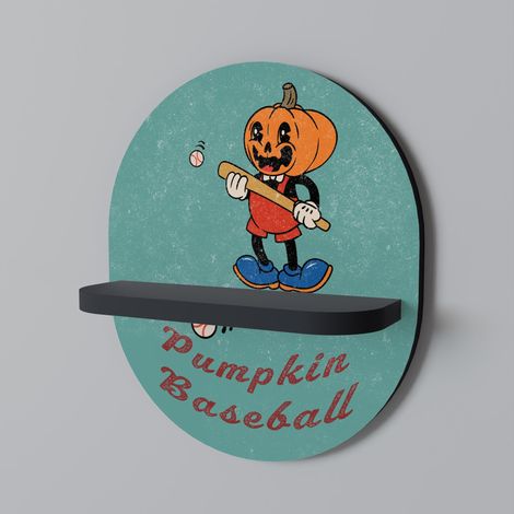 Mensola ovale PUMPKIN BASEBALL nera (1/5)