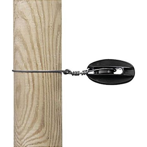 Isolatore di testa Gallagher per pali in legno, filo o corda 5 o 100 pezzi: isolatore conf. 5PZ